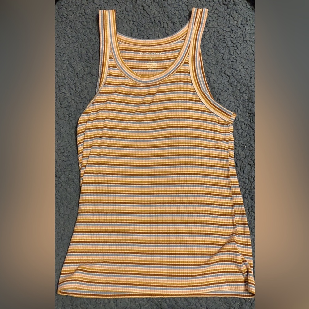 Sized Medium American Eagle Stripped Tank Top